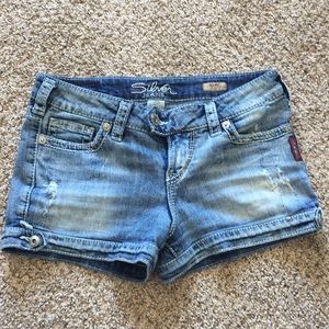 Silver Jean shorts - price negotiable!